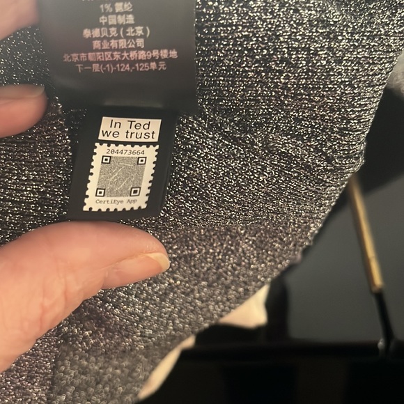 Ted Baker Cris Cross shimmered Top - Picture 5 of 5